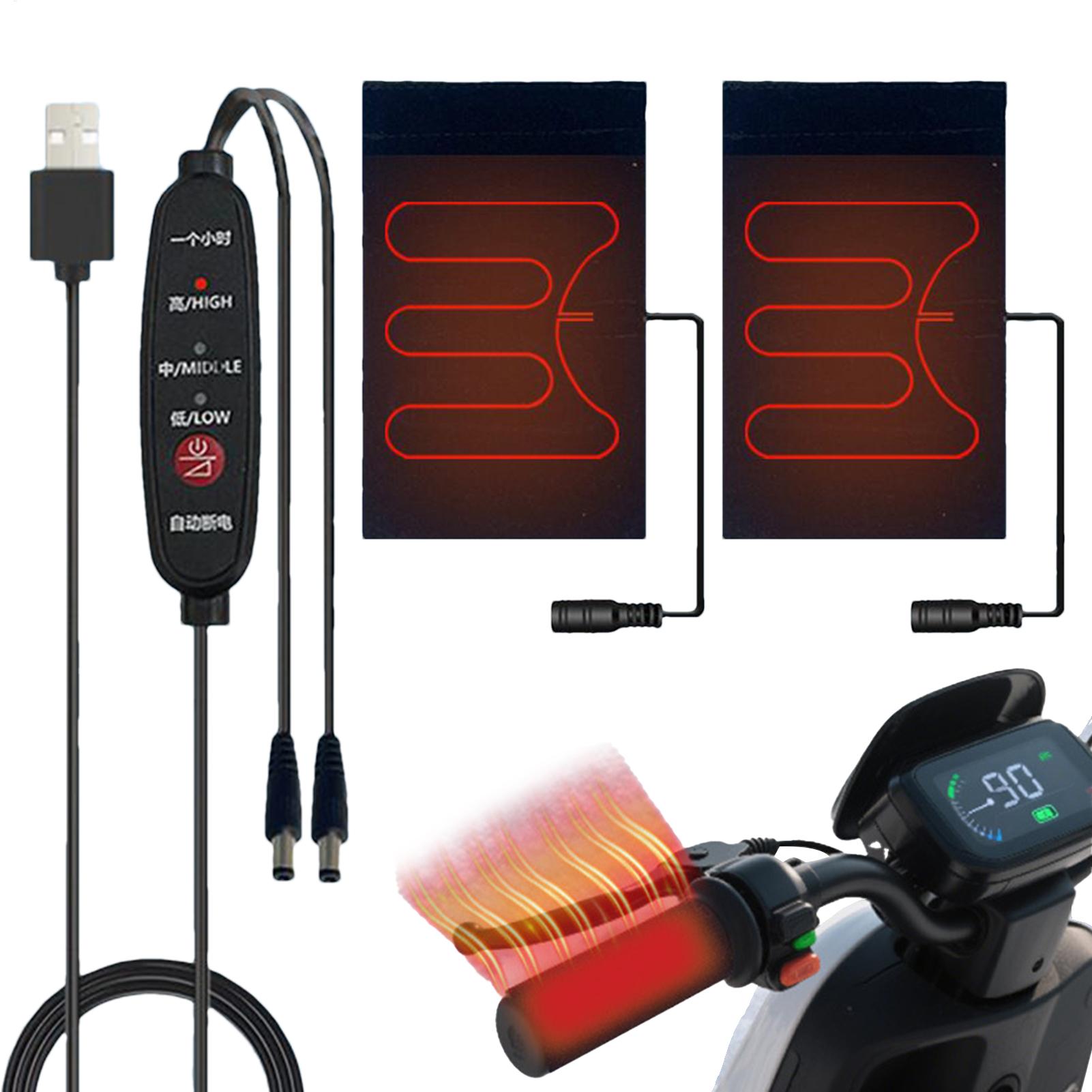 Handlebar Grip Heated - Podgrzewane uchwyty motocyklowe 5V USB, termiczne