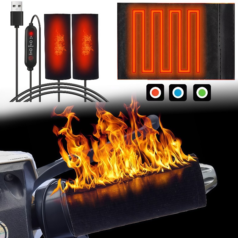 Handlebar Grip Heated - Ogrzewane manetki motocyklowe USB, elektryczne ogrzewanie,