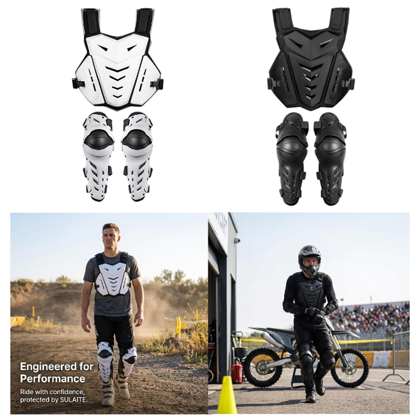 Motorcycle Gear For Woman - Ergonomiczna ochrona klatki piersiowej, nakolanniki, kurtka